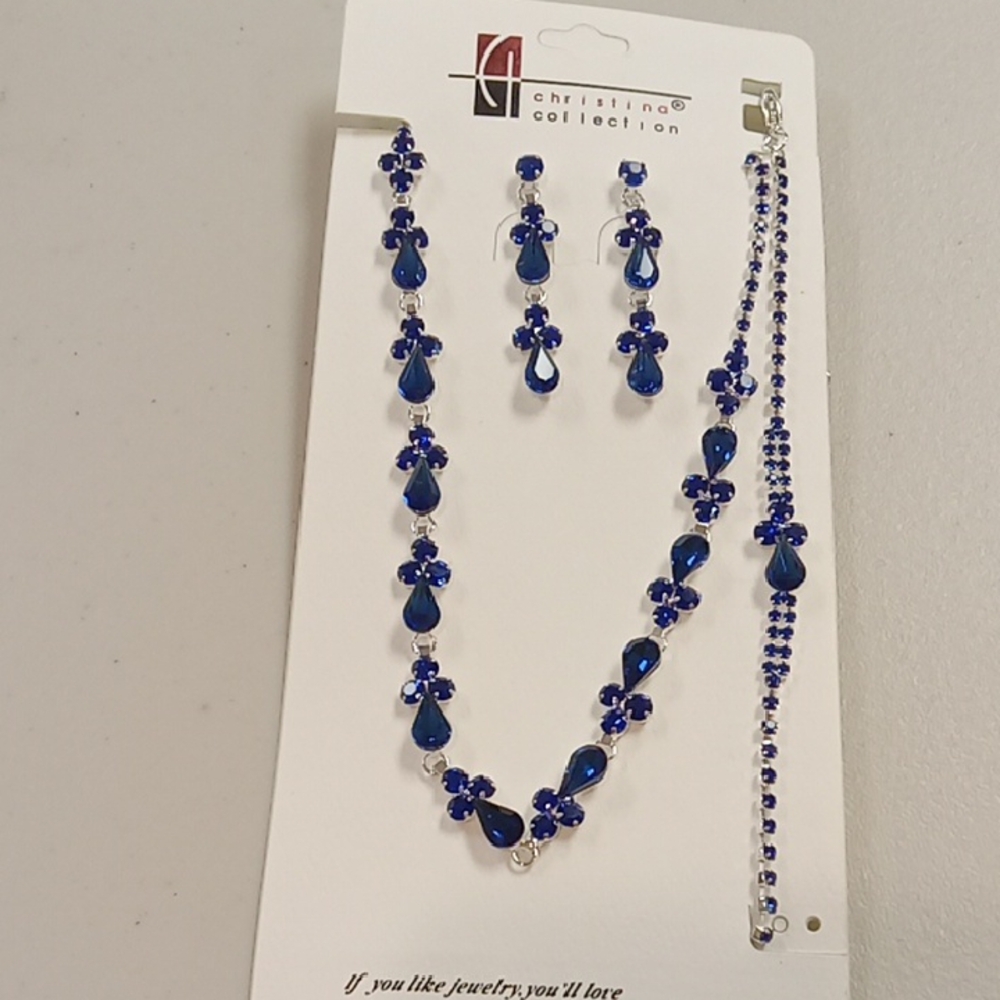 Royal Blue Necklace Set